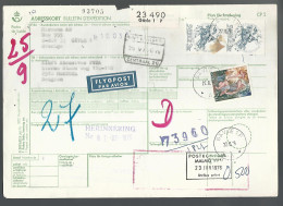 58524) Sweden Adresskort Bulletin D'Expedition 1976 Postmark Cancel Air Mail - Covers & Documents