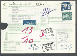 58527) Sweden Adresskort Bulletin D'Expedition 1976 Postmark Cancel Air Mail - Brieven En Documenten