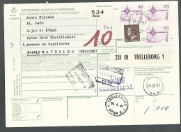 58529) Sweden Adresskort Bulletin D'Expedition 1981 Postmark Cancel - Cartas & Documentos