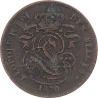 Monnaie, Belgique, 2 Centimes, 1870 - 2 Cents