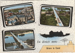 BRIARE-LE-CANAL. - Multi-vues. CPM Tour Dentelé - Briare