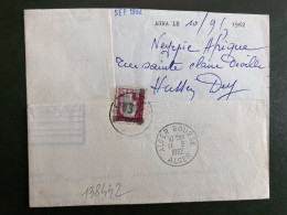 LETTRE (PLI) TP MARIANNE DE DECARIS 0,25 Surchargé EA OBL.8-9 1962 ALGER BOURSE ALGER - Lettres & Documents