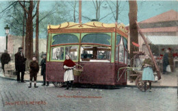 BELGIQUE UNE FRITURE ESTHETIQUE AMBULANTE TRÈS  BELLE ANIMATION 9X14 REIMPRESSION DE CARTES ANCIENNES - Petits Métiers