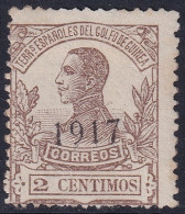 Spanish Guinea 1917 Sc 142 Ed 112 MH* - Guinea Española