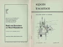 * Ieper - Ypres * (Iepers Kwartier - Jaargang 13 - Nr 3 - September 1977) Tijdschrift Voor Heemkunde - Heemkundige Kring - Aardrijkskunde & Geschiedenis