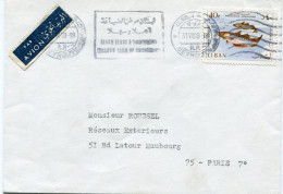 LIBAN LETTRE PAR AVION DEPART BEYROUTH 31 VII 69 POUR LA FRANCE - Libanon