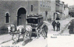 LUXEMBOURG REMICH POSTKUTSCH ROMICH OETRINGEN TRES BELLE  ANIMATION  9X14 REIMPRESSION DE CARTES ANCIENNES - Remich