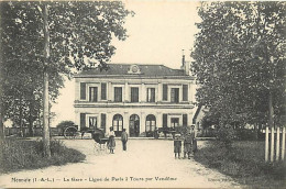 - Indre Et Loire - Ref-B267- Monnaie - La Gare - Ligne De Paris à Tours Par Vendôme - Gares - - Monnaie