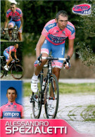 Carte Cyclisme Cycling Ciclismo サイクリング Format Cpm Equipe Cyclisme Pro Lampre - ISD 2011 Alessandro Spezialetti Italie - Radsport