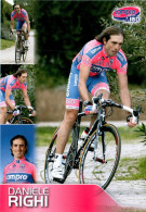 Carte Cyclisme Cycling Ciclismo サイクリング Format Cpm Equipe Cyclisme Pro Lampre - ISD 2011 Daniele Righi Italie Superbe.E - Radsport