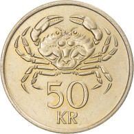 Monnaie, Islande, 50 Kronur, 1992 - Islande