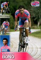 Carte Cyclisme Cycling Ciclismo サイクリング Format Cpm Equipe Cyclisme Pro Lampre - ISD 2011 Matteo Bono Italie Superbe.Etat - Cyclisme