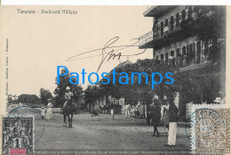 211615 AFRICA TAMATAVE BOULEVARD MILITARY CIRCULATED TO URUGUAY POSTAL POSTCARD - Non Classés