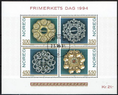 Norvège Noorwegen Norway 1994 Yvertn° Bloc 21 (o) Cote 10 € Journée Du Timbre - Blocs-feuillets