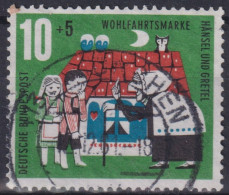 1961 BRD ° Mi:DE 370, Yt:DE 242,Hänsel Und Gretel Mit Hexe, V. Gebrüder Grimm - Gebraucht