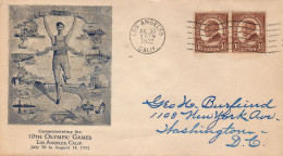 USA 30.July.1932 First Day Of The Olympic Games Circulated Cacheted Cover II - Ete 1932: Los Angeles