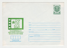 Bulgaria Bulgarian Postal Stationery Cover PSE 1988 ILEF ESPERANTO Kino-Foto Festivalo VRACA (3062) - Esperanto