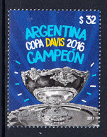 2017 Argentina Davis Cup Champions Tennis Complete Set Of 1 MNH - Nuevos