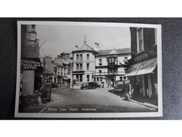 WHITE LION HOTEL AMBLESIDE OLD R/P POSTCARD CUMBRIA - Ambleside