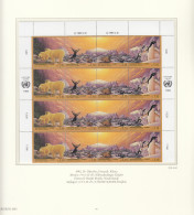 UNO GENF  Jahrgang 1993, 4erBlock Mit Eckrand, Postfrisch **; Bogenmarken 225-226, 231-232, 235-241 Komplett - Blokken & Velletjes