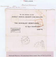 Ireland Derry Late Mail Charity Rate 1838 Sunday School Wrapper To Dublin With PAID AT/COLERAINE And TOO LATE - Prefilatelia