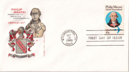 STATI UNITI 1980 - PHILIP MAZZEI - BUSTA FDC - NO VIAGGIATA - Other & Unclassified