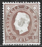 Macau Macao – 1887 King Luis 40 Réis Used Stamp - Used Stamps