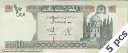 DWN - AFGHANISTAN P.67b1 - 10 Afghanis SH 1383 (2004) UNC Various Prefixes DEALERS LOT X 5 - Afghanistan