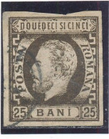 Roumanie Moldavie N° 30 Oblitéré (petit Clair Dans La Marge Coin Haut Gauche) - 1858-1880 Moldavia & Principality