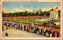 Florida St Petersburg Dog Racing A Matinee Crowd At The Kennel Club 1939 Curteich - St Petersburg