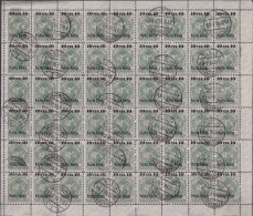 POLAND 1918 Fi 3 Used Full Sheet - Oblitérés