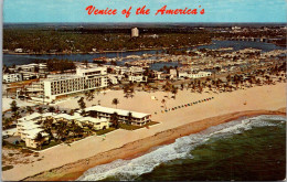 Florida Fort Lauderdale Beach Showing The Yankee Clipper Hotel In Foreground 1965 - Fort Lauderdale