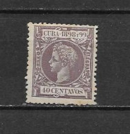 LOTE 2173 C  /// (C050)  CUBA 1898  EDIFIL Nº: 169 *MH  ¡¡¡ LIQUIDACION - LIQUIDATION - JE LIQUIDE !!! - Cuba (1874-1898)