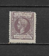 LOTE 2173 C  /// (C050)  CUBA 1898  EDIFIL Nº: 169 *MH  ¡¡¡ LIQUIDACION - LIQUIDATION - JE LIQUIDE !!! - Cuba (1874-1898)