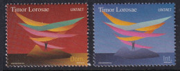 Timor- Leste 2000 United Nations Transition Sc 350-51 Mint Never Hinged - Osttimor