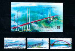 CHINA 2023 Modern Bridge, Architecture, Construction, Stamp Set MNH - Nuovi