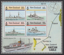 NEW ZEALAND 1985 NAVAL HISTORY   SHEET MNH - Blokken & Velletjes