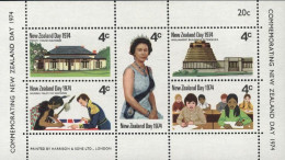 NEW ZEALAND 1974 NEW ZEALAND DAY SHEET MNH - Blocks & Kleinbögen