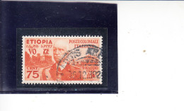 ETIOPIA  1936 - Sassone  6° - Vittorio Emanuele 3° - Etiopia