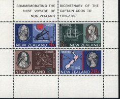 NEW ZEALAND 1969 COOK BICENTENARY SHEET MNH - Blokken & Velletjes