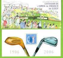 Golf Open France Centenaire Souvenir Philatélique 3935 - Golf