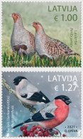 Latvia Lettland Lettonie 2021 Birds Set Of 2 Stamps Mint - Cernícalo