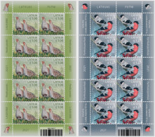 Latvia Lettland Lettonie 2021 Birds Set Of 2 Sheetlets Mint - Cernícalo