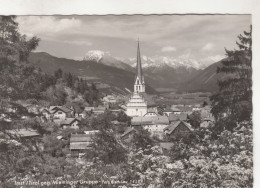 D3327) IMST / Tirol Geg. Mieminger Gruppe - S/W ALT !! Kirche Häuser Blühende Wiese - Imst