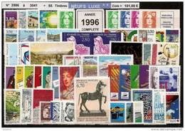 FRANCE - Année Complète 1996 - NEUF LUXE ** 55 Timbres - SUPERBE - 1990-1999