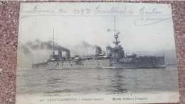Leon Gambetta Croiseur Cuirassé , Cachet Militaire - Autres & Non Classés