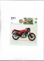 Carte Moto Edito Service 1994 Moto Benelli 900 Sei Sport  De 1979 Italie - Motos