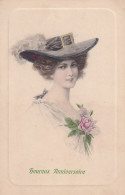 Wichera Tres Belle Femme Au Chapeau Viennoise Colorisée MM Vienne Munk 450 - Wichera