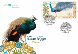 Turkey, Türkei - 2023 - Peacock (Big Birds Series) - FDC - Ungebraucht