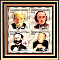 Red Cross/ Nobel Prize - Henri Dunant, Albert Schweitzer, Claude Bernard.. -|- Moçambique, 2002 - Perforated . MNH - Albert Schweitzer